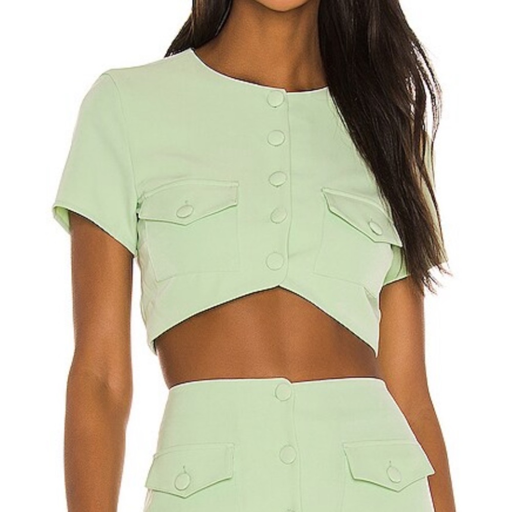 Song of Style Gala Top in Green